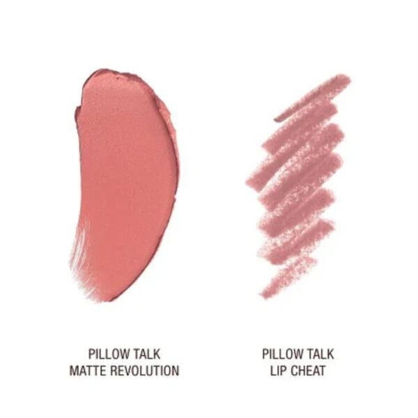 Charlotte Tilbury Pillow Talk Mini Matte Revolution Lipstick and Lip Cheat Lip Liner Mini Travel Size Duo Set - Image 2