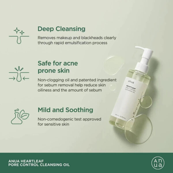 ANUA- HEARTLEAF PORE CONTROL CLEANSING OIL - Image 3