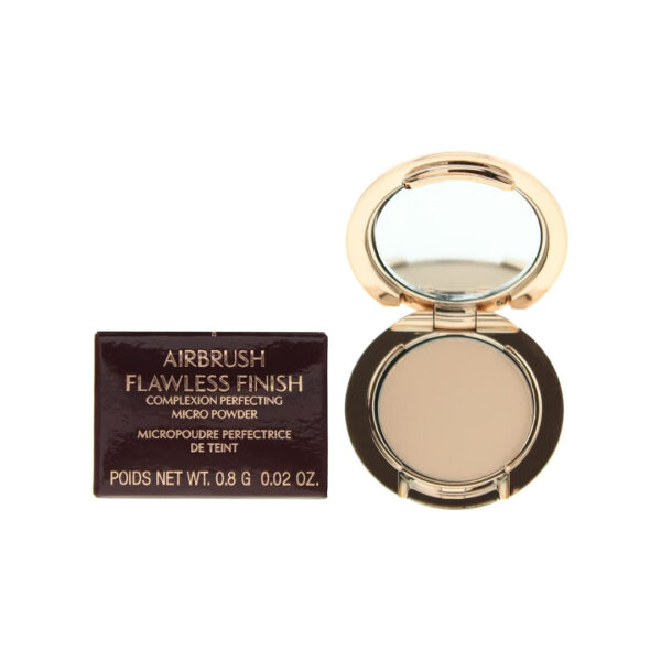 "Charlotte Tilbury Airbrush Flawless Finish Powder 2 Medium 0.8g – Matte Setting Powder for Medium Skin Tone"