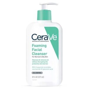 CERAVE Foaming Facial Cleanser 8oz Let's Glamorize