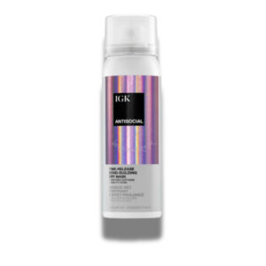 "IGK Antisocial Dry Mask in travel size – Strengthens and smooths hair overnight."
