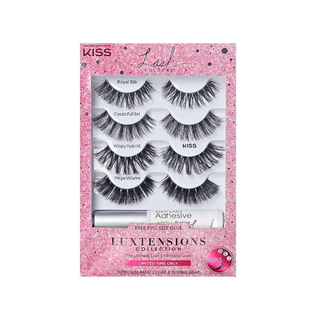 KISS lash couture luxtensions holiday multipack clear Let's Glamorize