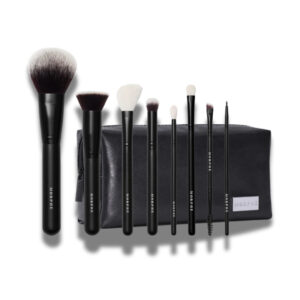 "A close-up of Morphe 8-piece brush set for face and eye makeup application."
