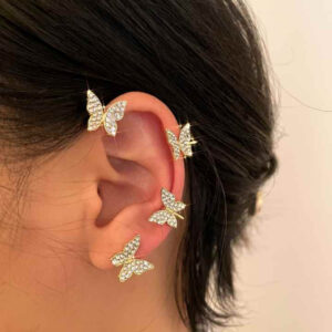 Delicate butterfly earcuffs