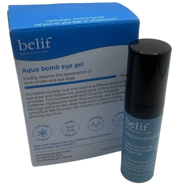 BELIF- Aqua Bomb Cooling Eye Gel | Hydrating & Refreshing Eye Treatment for Puffiness (5ml) - Image 4