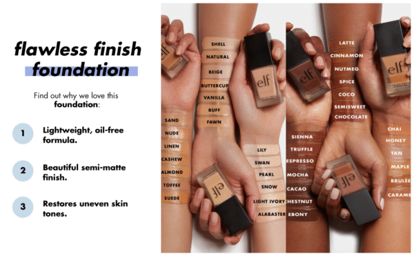 ELF COSMETICS- Flawless finish foundation - Image 2